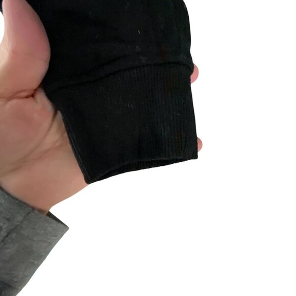 NBA Colorblock Black Gray Hoodie Sweatshirt M Logo Graphic Long Sleeves Sporty - Picture 6 of 10